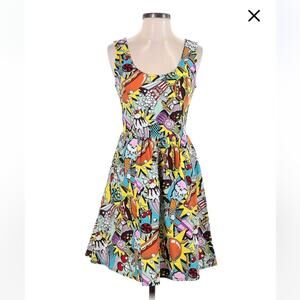 Folter pop art junk food pinup dress, size small